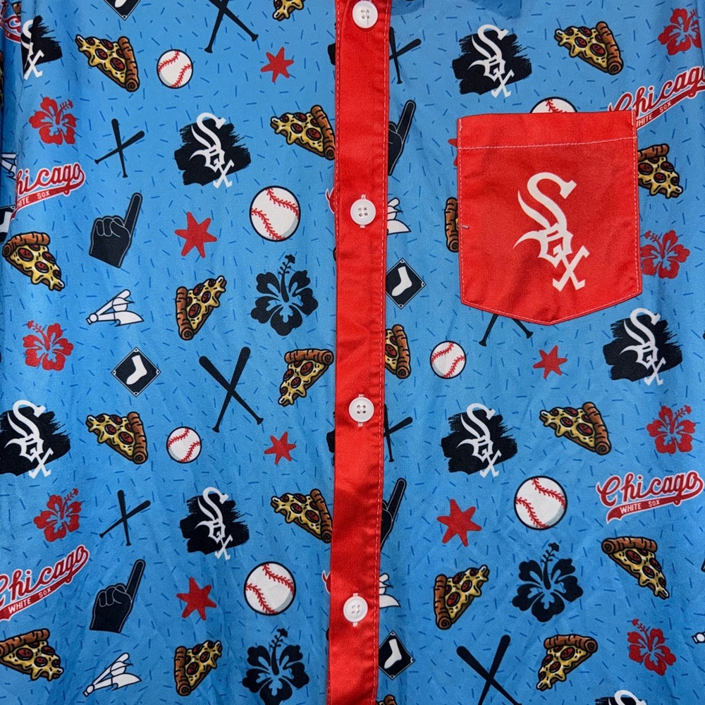 Destroyer Rocks Chicago White Sox Casual Button Down Shirt. Size M - Picture 2 of 4
